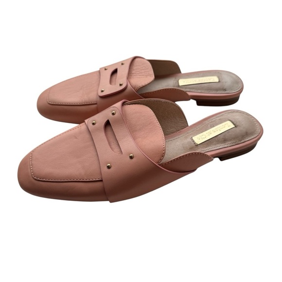 Louise et Cie Charriet leather Slide On Mule Rosebud Pink 37 US 6.5 - Picture 2 of 6